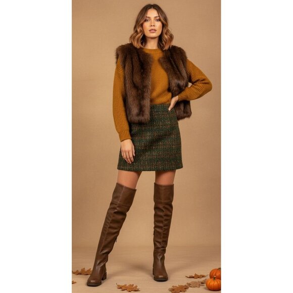 BP Genuine Leather Pull On Western Equestrian Knee High Boots Matted Brown 8.5M - Picture 1 of 16